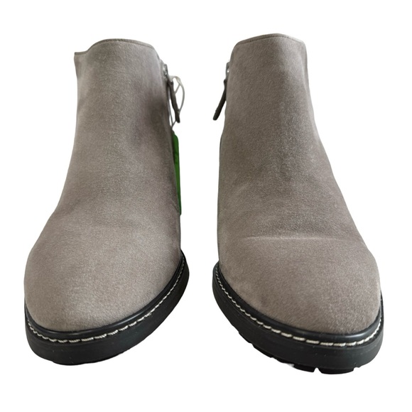 Sam Edelman Pryce Putty Suede Block Heel Ankle Booties Size 10M - Picture 8 of 16